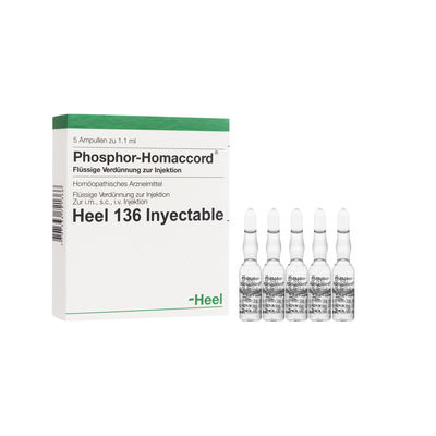 PHOSPHOR HOMACCORD CAJA 5 Ampolla  HEEL