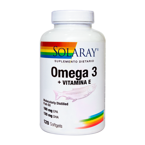 OMEGA 3 FISH OIL + VITAMINA E Frasco 120 Softgels