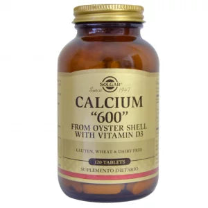 CALCIUM "600"(OYSTER SHELL CALCIUM) 120 TABLETAS