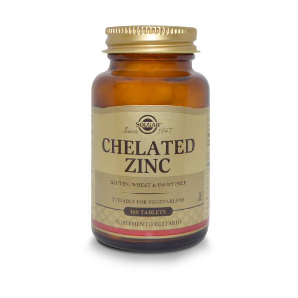 CHELATED ZINC 100 TABLETAS