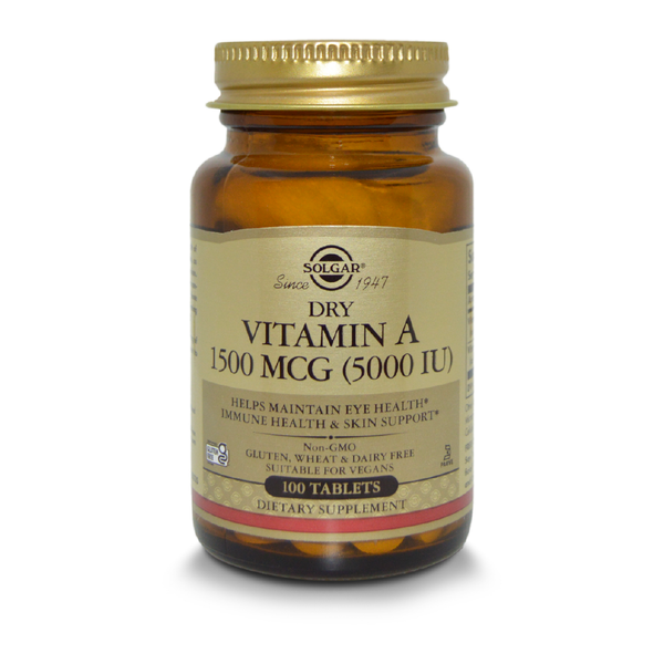 DRY VITAMIN A 5000 IU 100 TABLETAS