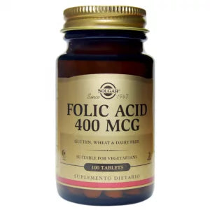 FOLIC ACID 400 MCG FRASCO 100 TABLETAS